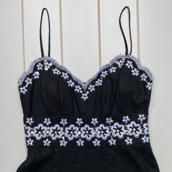 Muse Designer Linen Sundress - Picture 2 of 11